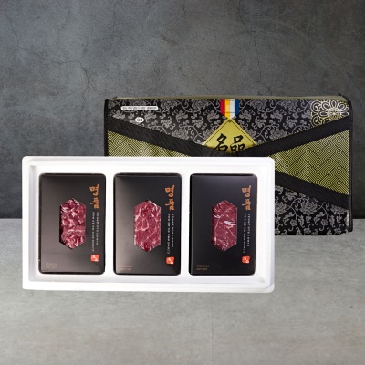 [명절 전 도착!] 경북 미경산소(牛)1등급 한우 모둠혼합 선물세트 1.2kg