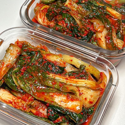 전라도 별미 단배추 포기김치 얼갈이 배추김치
