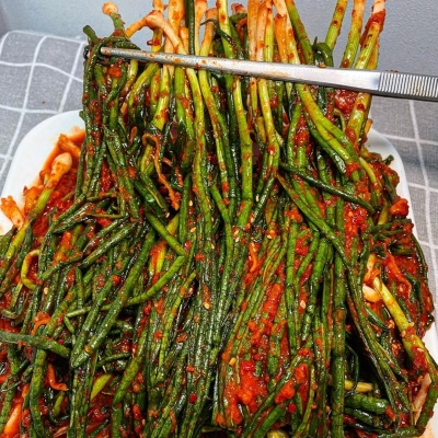 전라도식 손맛을 담근 수제 파김치 쪽파김치