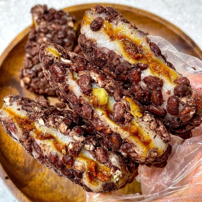 [750개 한정수량] 전통방식 그대로 만든 호박 팥 콩고물 떡 호박고지 시루떡