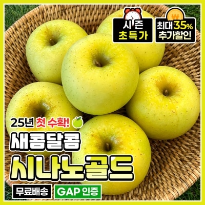 25년 햇 GAP인증 청송 황금사과 시나노골드