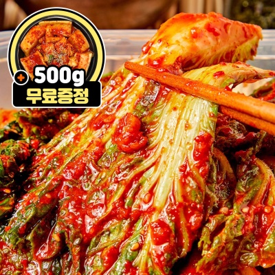 [석박지 500g 무료증정] 달큰하고 아삭한 봄동으로 갓 담궈낸 봄동김치 1.5kg 3kg