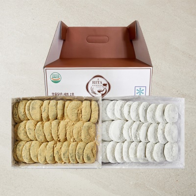 국산 쌀로 만든 앙금 가득! 쫀득한 콩쑥개떡 옛날 찹쌀떡 혼합 프리미엄 선물세트