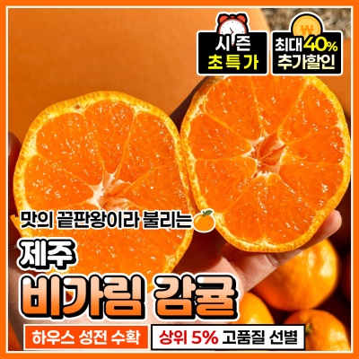새콤달콤한 월동 비가림 하우스 성전 감귤 3kg