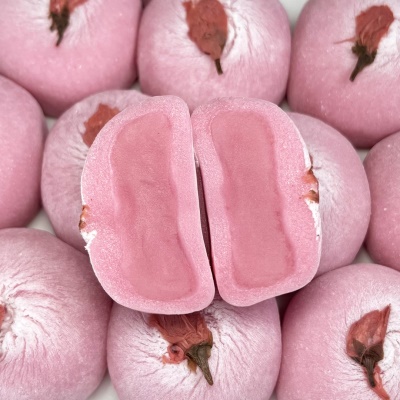 벚꽃잎이 들어간 사쿠라모찌 벚꽃 찹쌀떡 모찌떡 