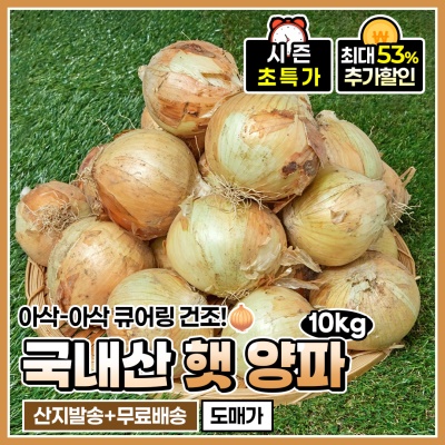 아삭아삭 국내에서 수확한 국내산 햇 양파 10kg