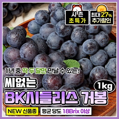 영동 BK시들리스 포도 씨 없는 포도 거봉