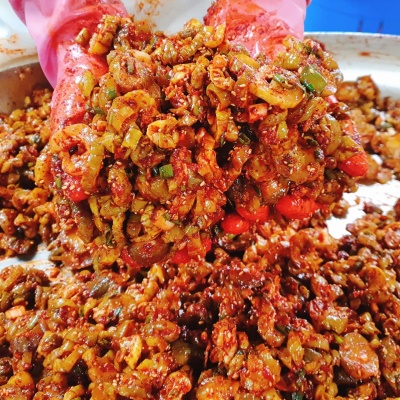 수제작업 한정수량 꼬들꼬들 오이지무침 500g+500g - 100% 우리 농산물