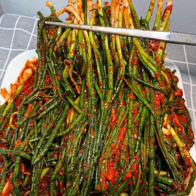 전라도식 손맛을 담근 수제 파김치 쪽파김치