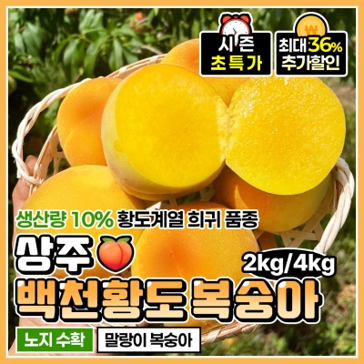 상주 프리미엄 황도 복숭아 백천황도 복숭아