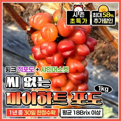 하트 모양에 달콤함까지 더한 김천 프리미엄 마이하트 포도