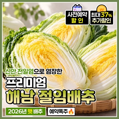 [예약출고] 아삭 아삭 신선한 26년 햇 해남 절임배추