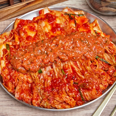 짭짤함과 매콤의 조화 별미 명란 겉절이 김치 이색김치