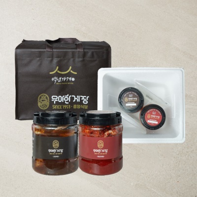 70년 전통을 이어온, 간장꽃게장 양념게장 선물세트