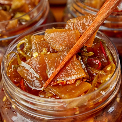 [1+1] 짜지 않고 아삭한 무장아찌 450g+450g 