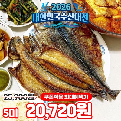 돌쇠네 동해안 반건조 고등어 5마리 10마리