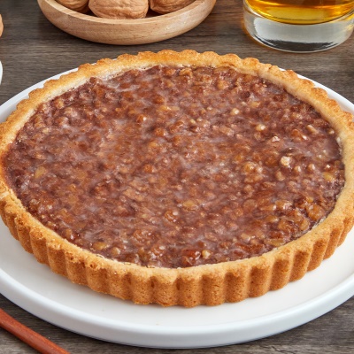 수제로 만든 비건 저당 호두파이 