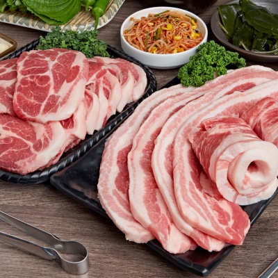 풍미가 가득한 국내산 한돈 냉장 삼겹살 목살