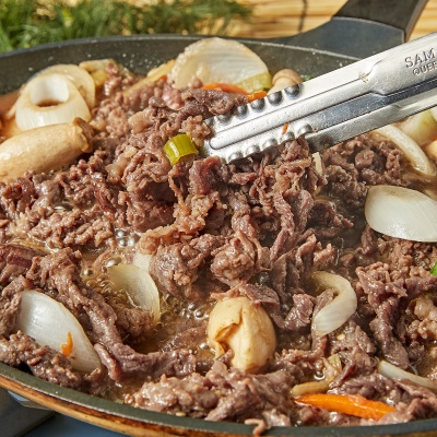 [100개 한정수량] 쫄깃 쫄깃 부드러운 소 불고기살 뽈살 불고기살