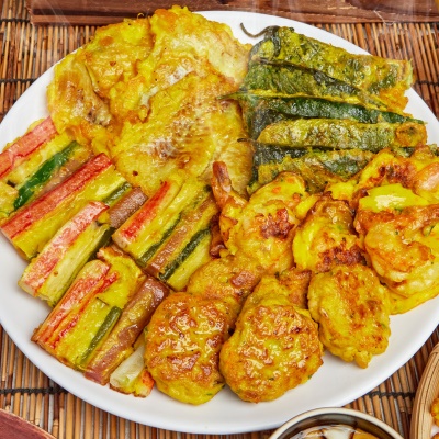 수제로 만든 정성 가득 모둠전 (동그랑땡,동태,꼬지,깻잎.새우)