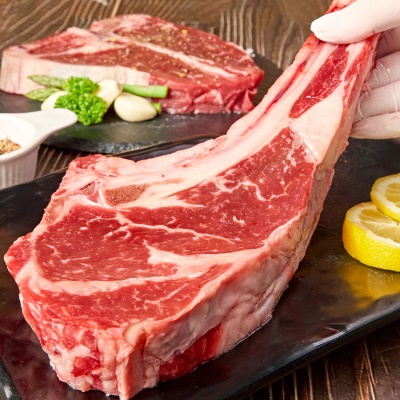 압도적 두께 프리미엄 국내산 소(牛) 토마호크 스테이크 (새우살+갈비살+꽃등심살)