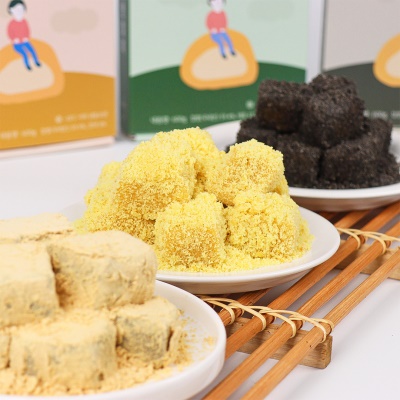 23년 전통 인절미 떡 3종 (쑥, 호박, 흑임자)