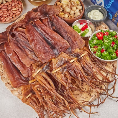 쫄깃하고 고소한 고품질 마른 쫄쫄이 오징어