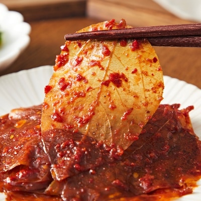 삭힌 노란 단풍콩잎 장아찌 500g