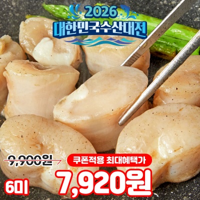 제철 서해 키조개 관자 생물 관자 6미