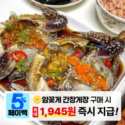 [페이백] 돌쇠네 비법간장 연평도 알배기 암꽃게 간장게장