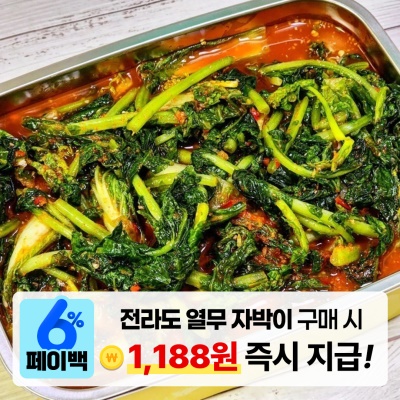 자박-자박 아삭 시원한 전라도식 열무 자박이 김치