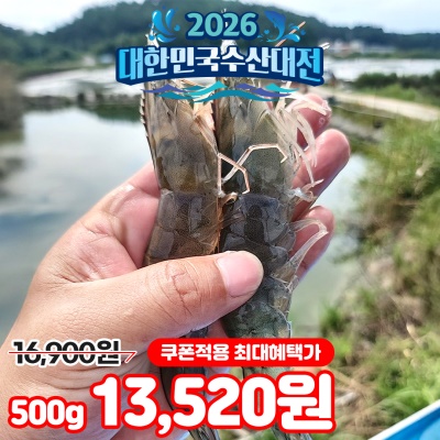 국내산 26년 살아있는 (활)흰다리 새우