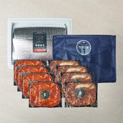 [명절 전 도착!] 100% 제주 흑돼지! 간장/고추장 양념 불고기 선물세트