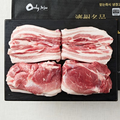 [사전예약] 제주 백록담 물을 먹고 자란 상위 10% 프리미엄 흑돼지 선물세트 2kg