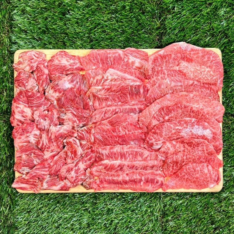 [특가할인] 한우 1++(7,8,9)투쁠 모둠 막구이 로스구이 500g(3-4인분)