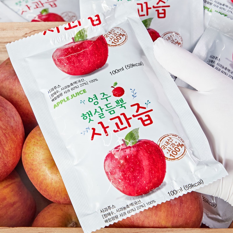 [특가할인] 국내산 사과즙 50포/100포 대용량 찬스!